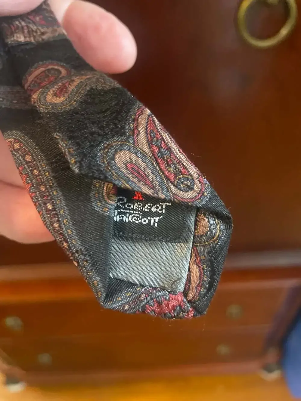 Vintage Robert Talbott for Varsity Men's Wear Paisley Silk Tie